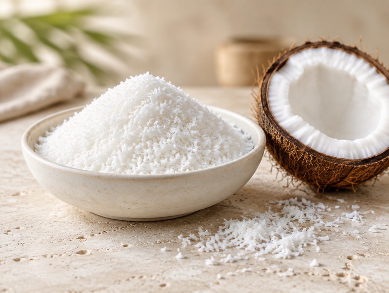 Desiccated coconut